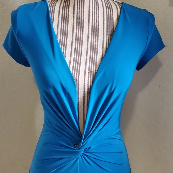 BODY CENTRAL AQUA BODYSUIT SIZE SM - Picture 2 of 8